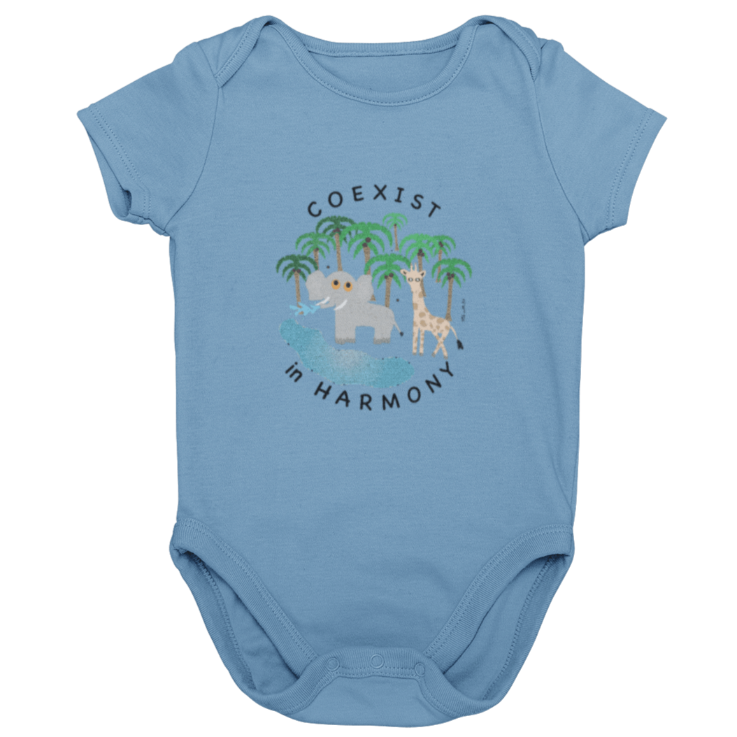 Baby Fenez Printed Jersey Onesie in Multicoloured - Molo